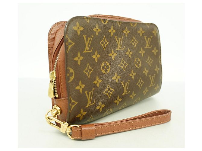 Borsa a pochette Louis Vuitton Monogram Orsay Marrone - vista 2