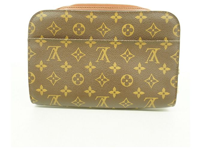 Borsa a pochette Louis Vuitton Monogram Orsay Marrone - vista 9