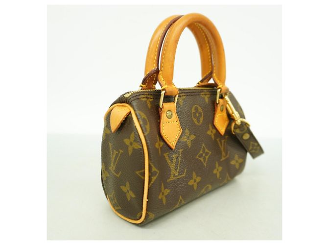 Borsa a mano Louis Vuitton Monogram Mini Speedy Marrone - vista 2