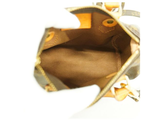 Borsa a mano Louis Vuitton Monogram Mini Speedy Marrone - vista 4