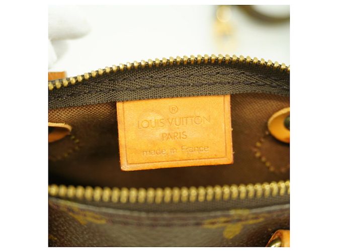 Borsa a mano Louis Vuitton Monogram Mini Speedy Marrone - vista 5
