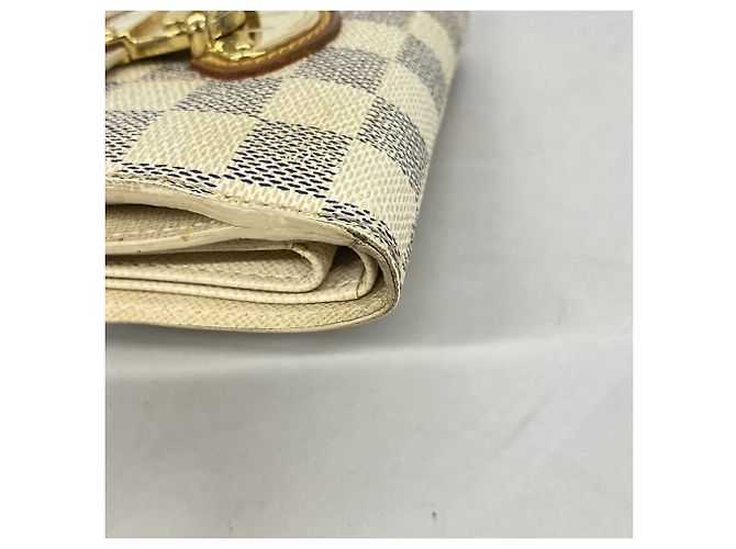 Cartera Tri-fold Louis Vuitton Damier Azur Blanco - vista 7