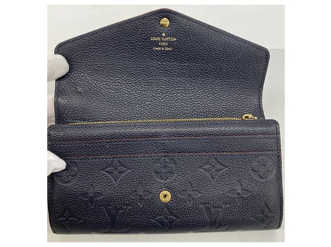 Louis Vuitton Monogram Empreinte Portefeuille Sarah Long Wallet Rosso - vista 10