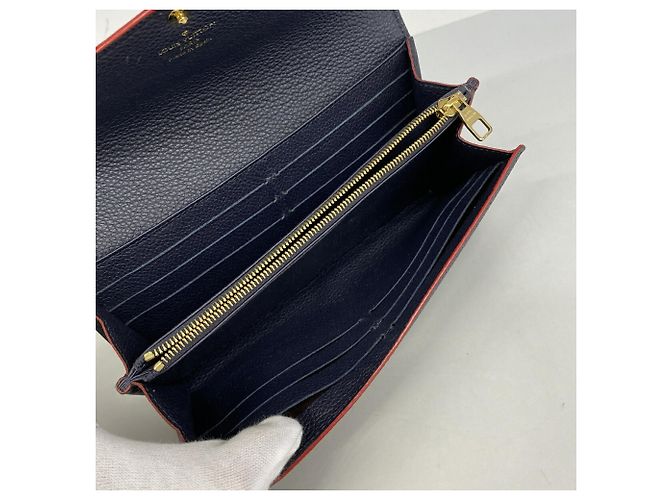 Louis Vuitton Monogram Empreinte Portefeuille Sarah Long Wallet Rosso - vista 3