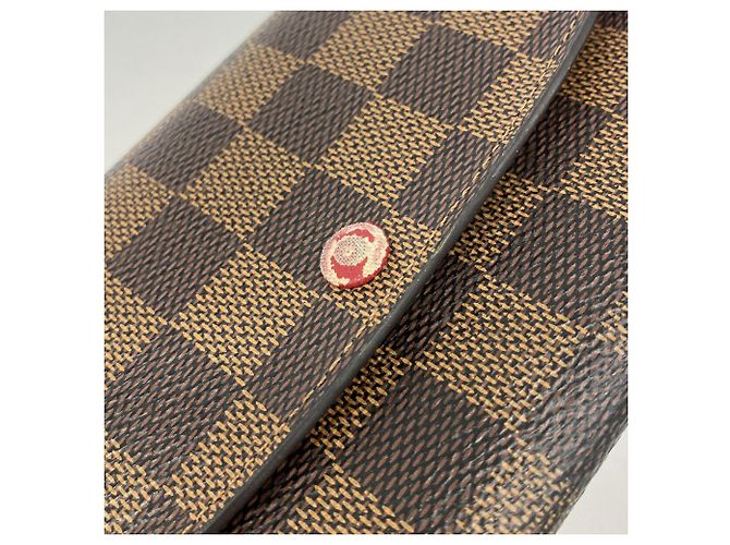 Louis Vuitton Damier Portefeuille Emilie Long Wallet Rosso Damier ebene - vista 6