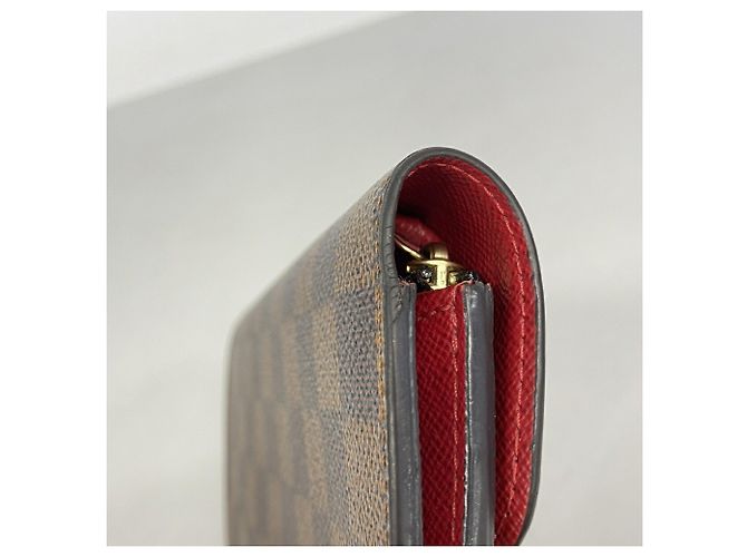 Louis Vuitton Damier Portefeuille Emilie Long Wallet Rosso Damier ebene - vista 8