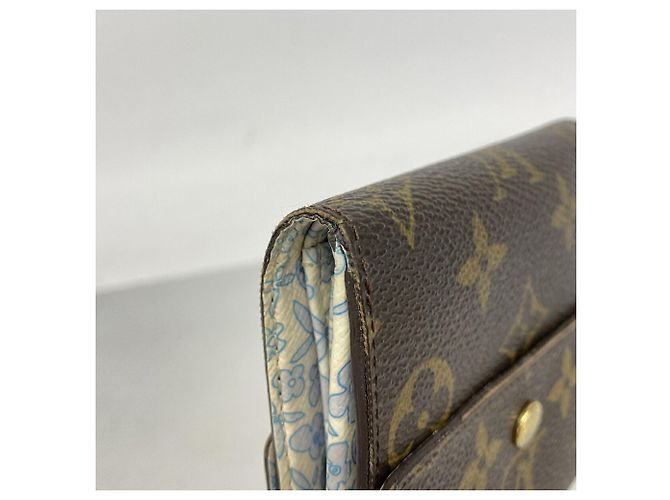 Louis Vuitton Tri-fold Geldbörse Braun Lila - Ansicht 6