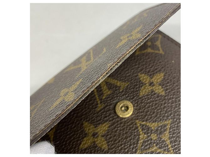 Louis Vuitton Tri-fold Geldbörse Braun Lila - Ansicht 8