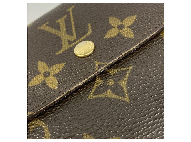 Louis Vuitton Tri-fold Geldbörse Braun Lila - Ansicht 9