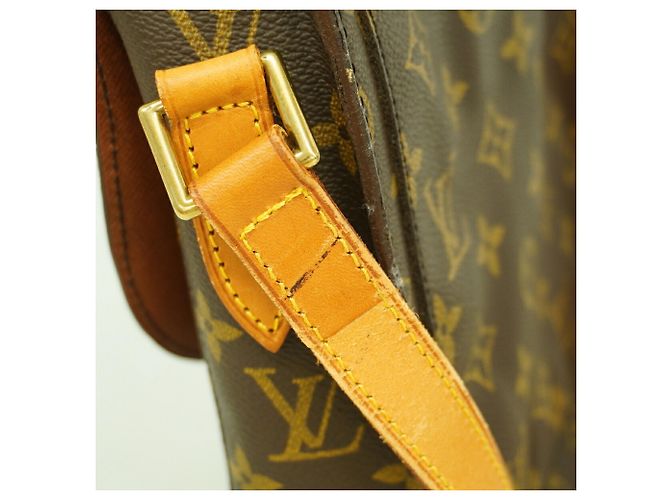 Borsa a tracolla Louis Vuitton Monogram Saint Cloud GM Marrone - vista 10