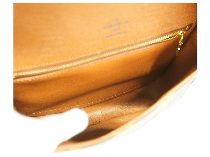 Borsa a tracolla Louis Vuitton Monogram Saint Cloud GM Marrone - vista 4