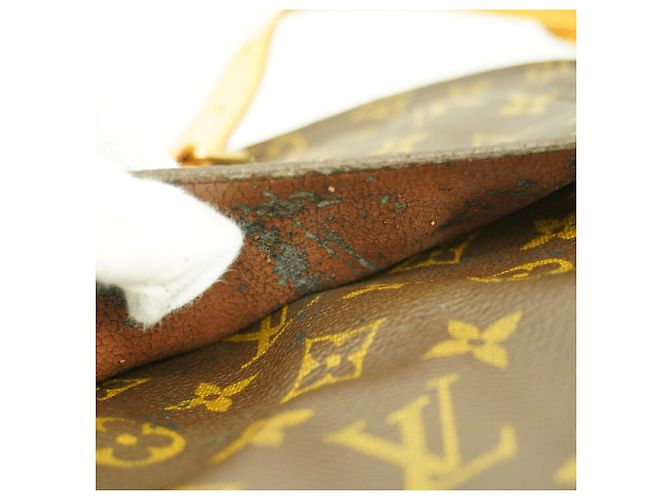 Borsa a tracolla Louis Vuitton Monogram Saint Cloud GM Marrone - vista 7