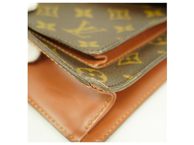 Borsa Louis Vuitton Monogram Monceau 28 Marrone - vista 6