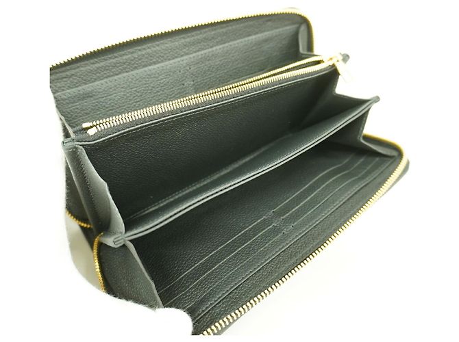 Louis Vuitton Monogram Empreinte Bicolor Zippy Wallet Schwarz Beige - Ansicht 3