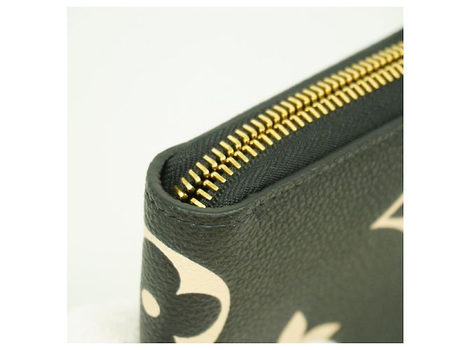Louis Vuitton Monogram Empreinte Bicolor Zippy Wallet Schwarz Beige - Ansicht 5