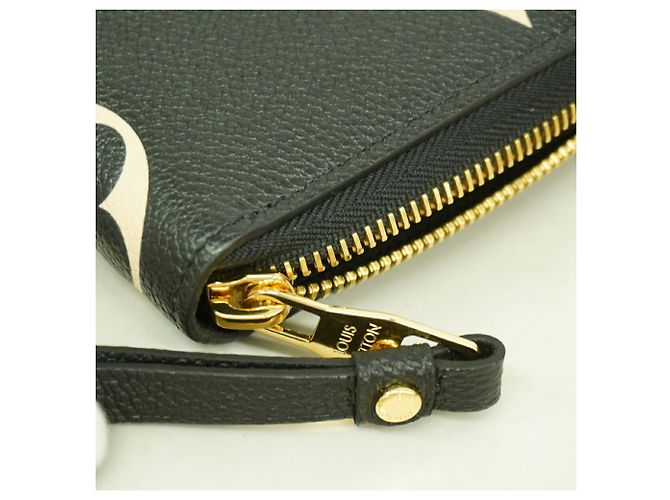 Louis Vuitton Monogram Empreinte Bicolor Zippy Wallet Schwarz Beige - Ansicht 6