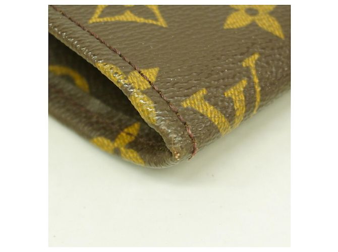 Louis Vuitton Monogram Pochette Document Clutch Bag Marrone - vista 6