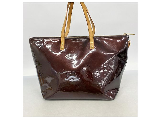 Borsa Tote Louis Vuitton Vernis Pervue GM Bordò - vista 10