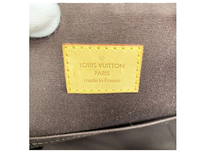 Borsa Tote Louis Vuitton Vernis Pervue GM Bordò - vista 5