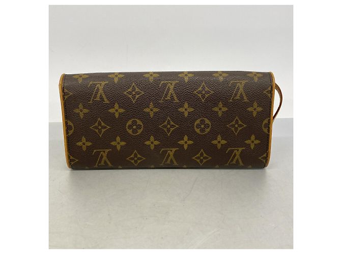 Borsa a tracolla Louis Vuitton Monogram Pochette Twin GM Marrone - vista 9