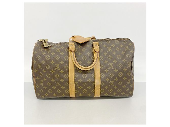 Louis Vuitton Boston Monogram Keepall 45 Marrone - vista 10
