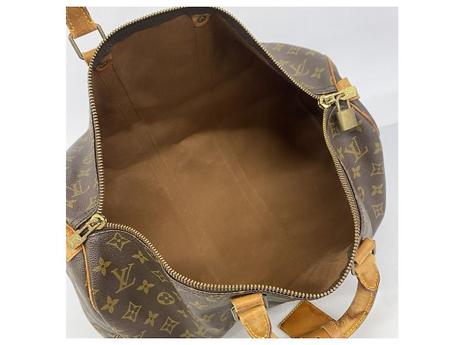 Louis Vuitton Boston Monogram Keepall 45 Marrone - vista 4