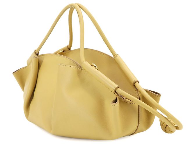 Borsa a mano 2 vie Loewe Paseo Small Giallo - vista 3