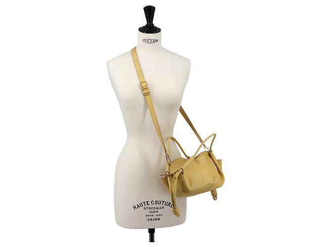 Borsa a mano 2 vie Loewe Paseo Small Giallo - vista 8