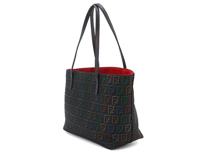 Borsa Fendi Zucchino Nero - vista 2