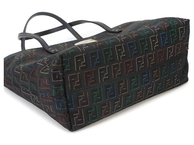 Borsa Fendi Zucchino Nero - vista 3