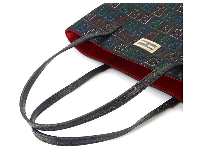 Borsa Fendi Zucchino Nero - vista 4