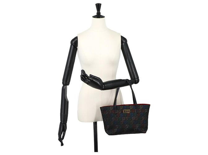 Borsa Fendi Zucchino Nero - vista 8