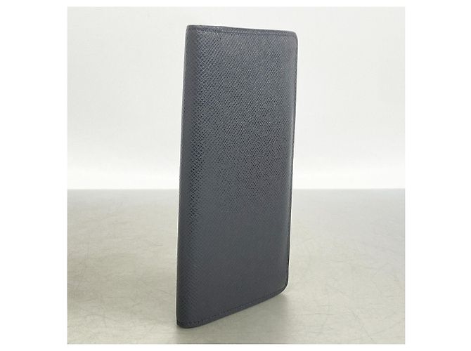 Louis Vuitton Taiga Portefeuille Brazza Long Wallet Blu navy - vista 2