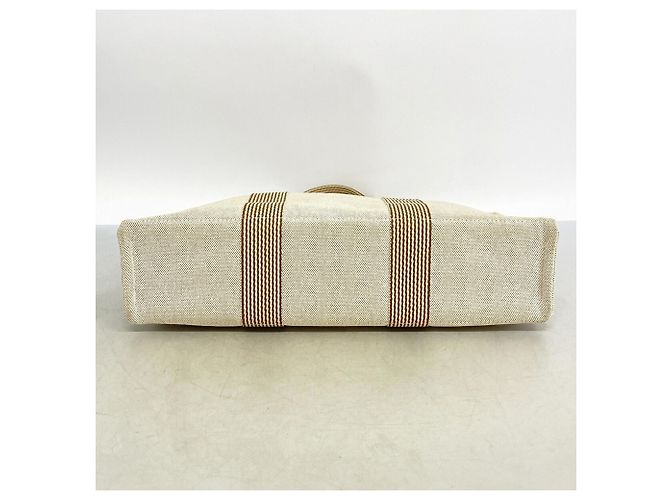 Hermès Hermes New Fourre-Tout MM Canvas Tote Bag Braun - vista 3