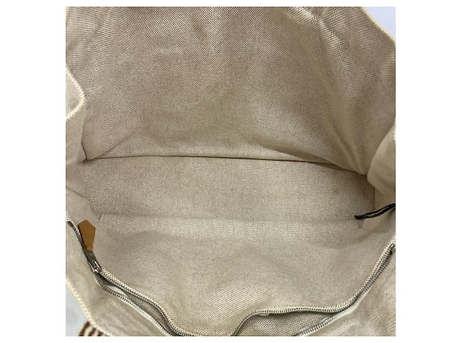 Hermès Hermes New Fourre-Tout MM Canvas Tote Bag Braun - vista 4