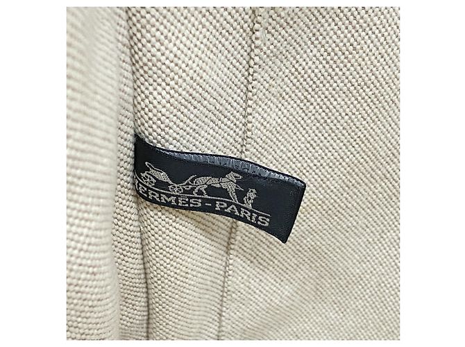 Hermès Hermes New Fourre-Tout MM Canvas Tote Bag Braun - vista 5