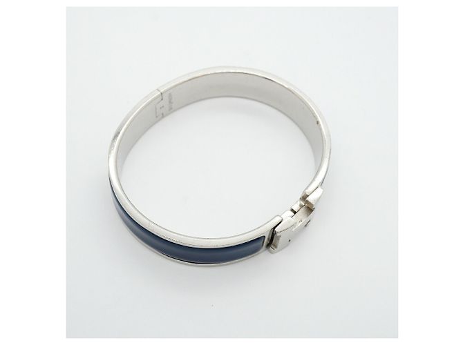 Bracciale Hermès Clic Clac PM in Argento - vista 2