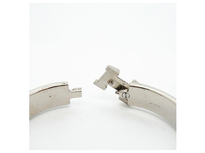 Bracciale Hermès Clic Clac PM in Argento - vista 5