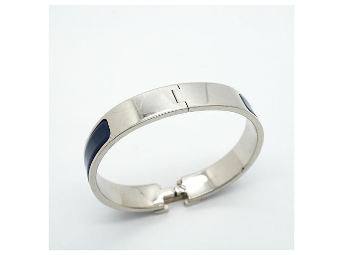 Bracciale Hermès Clic Clac PM in Argento - vista 8