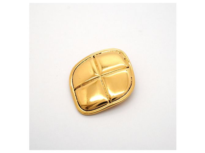 Spilla Chanel Matelassé a forma di diamante D'oro - vista 2
