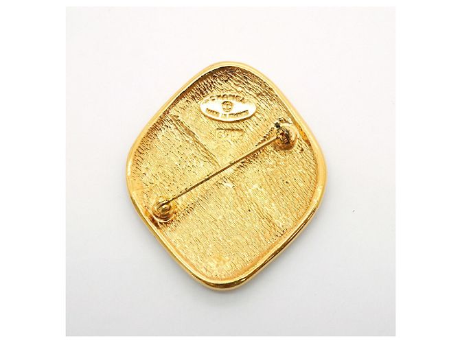 Spilla Chanel Matelassé a forma di diamante D'oro - vista 5