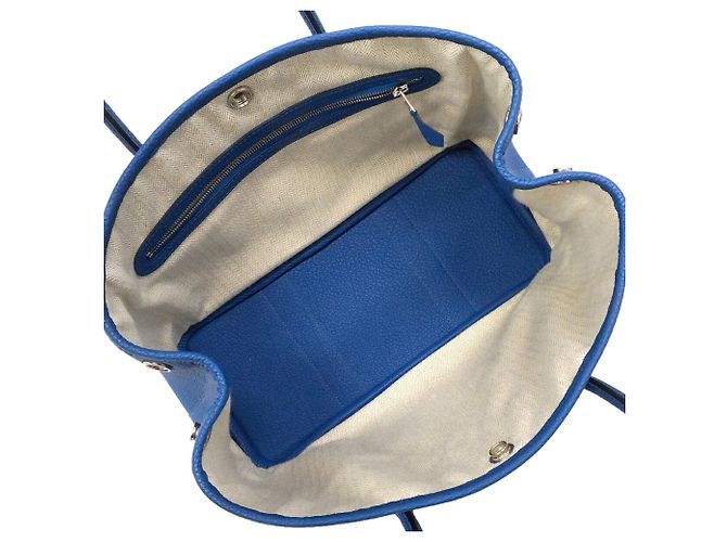 Hermès Borsa Tote Hermes Garden TPM Blu - vista 4