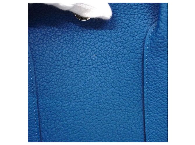 Hermès Borsa Tote Hermes Garden TPM Blu - vista 6