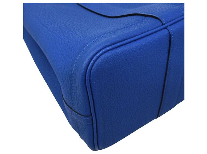 Hermès Borsa Tote Hermes Garden TPM Blu - vista 7