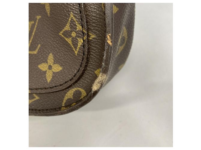 Borsa a tracolla Louis Vuitton Monogram Saint Cloud MM Marrone - vista 10