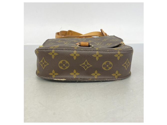 Borsa a tracolla Louis Vuitton Monogram Saint Cloud MM Marrone - vista 3