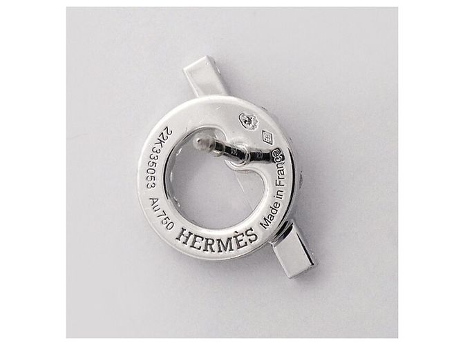 Hermès Boucles d'oreilles puces Hermes Finesse - vue 4