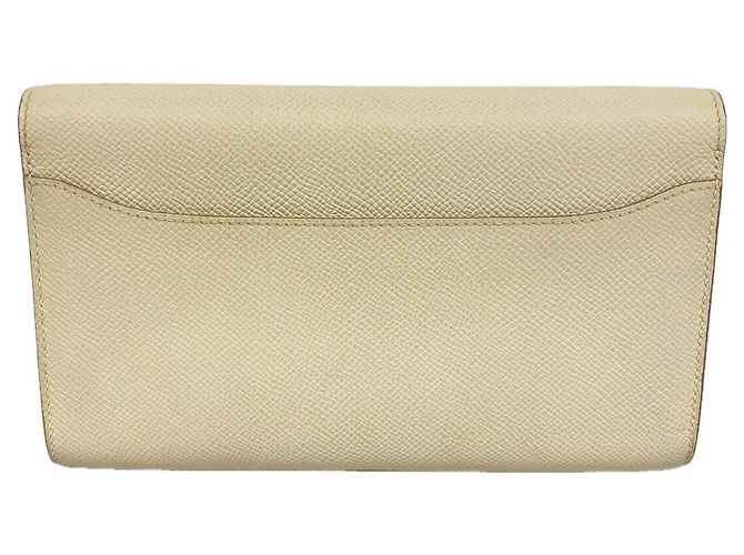 Hermès Portafoglio/Borsa a tracolla Hermes Constance Tougo Bianco - vista 11