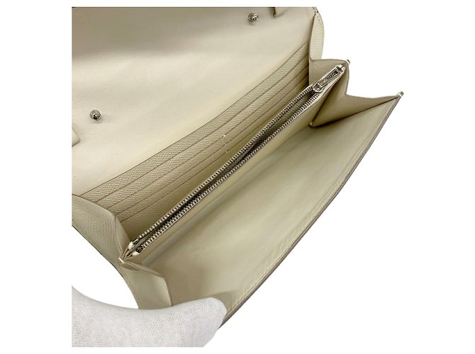 Hermès Portafoglio/Borsa a tracolla Hermes Constance Tougo Bianco - vista 4