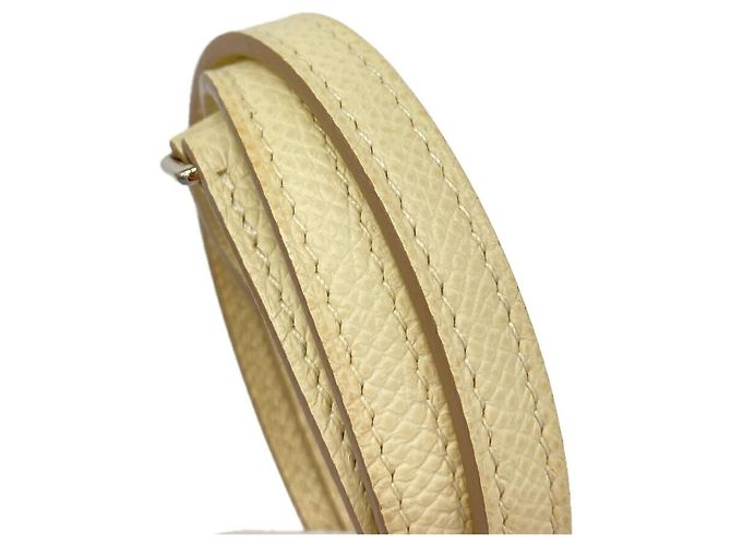 Hermès Portafoglio/Borsa a tracolla Hermes Constance Tougo Bianco - vista 8
